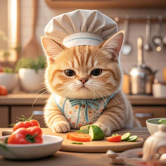 熱門(mén)可愛(ài)寵物領(lǐng)域，AI制作的貓咪烹飪視頻!（副業(yè)項(xiàng)目拆解）-孫裔蒙